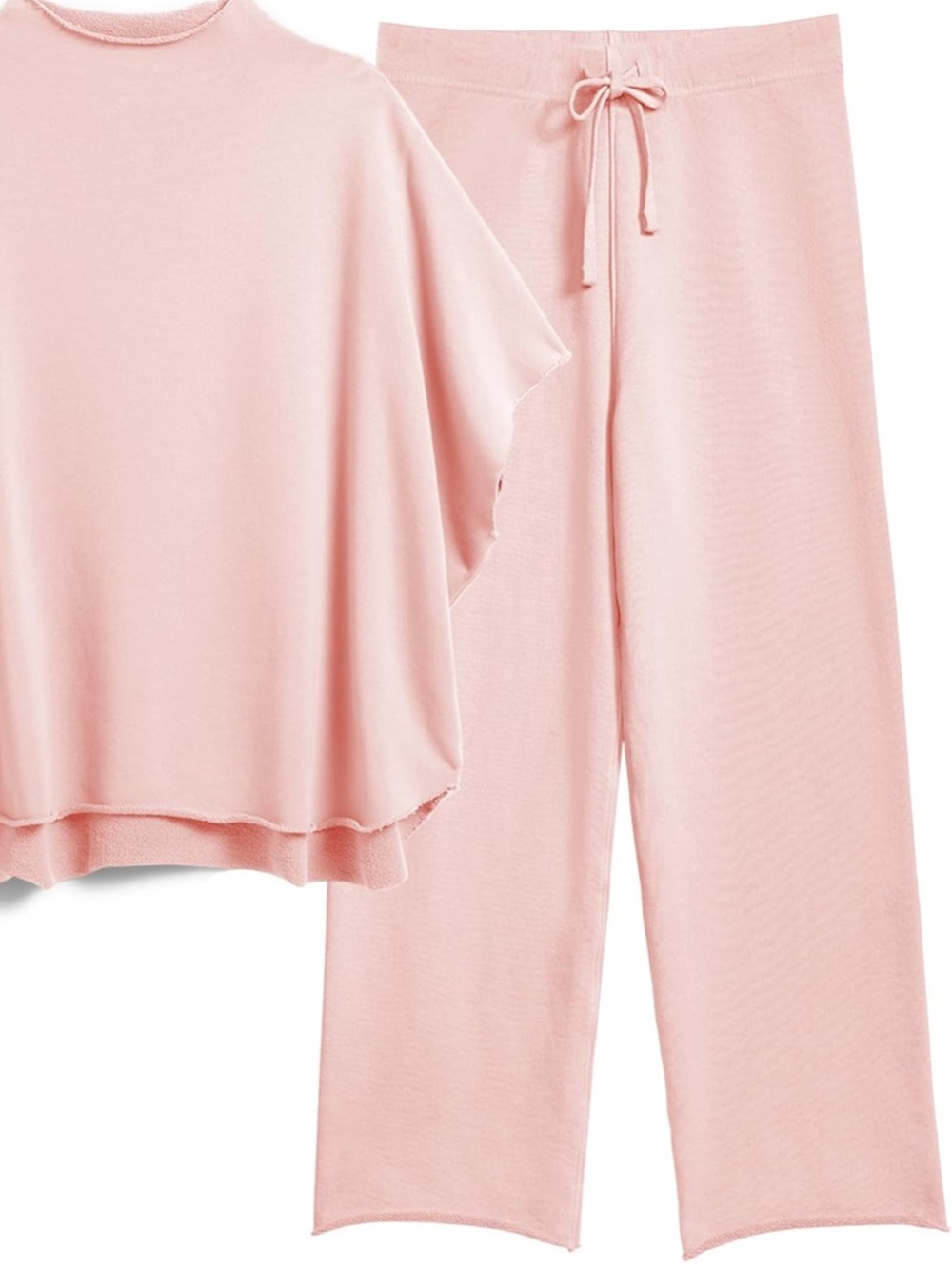 Pink Wide Leg Sweatpants